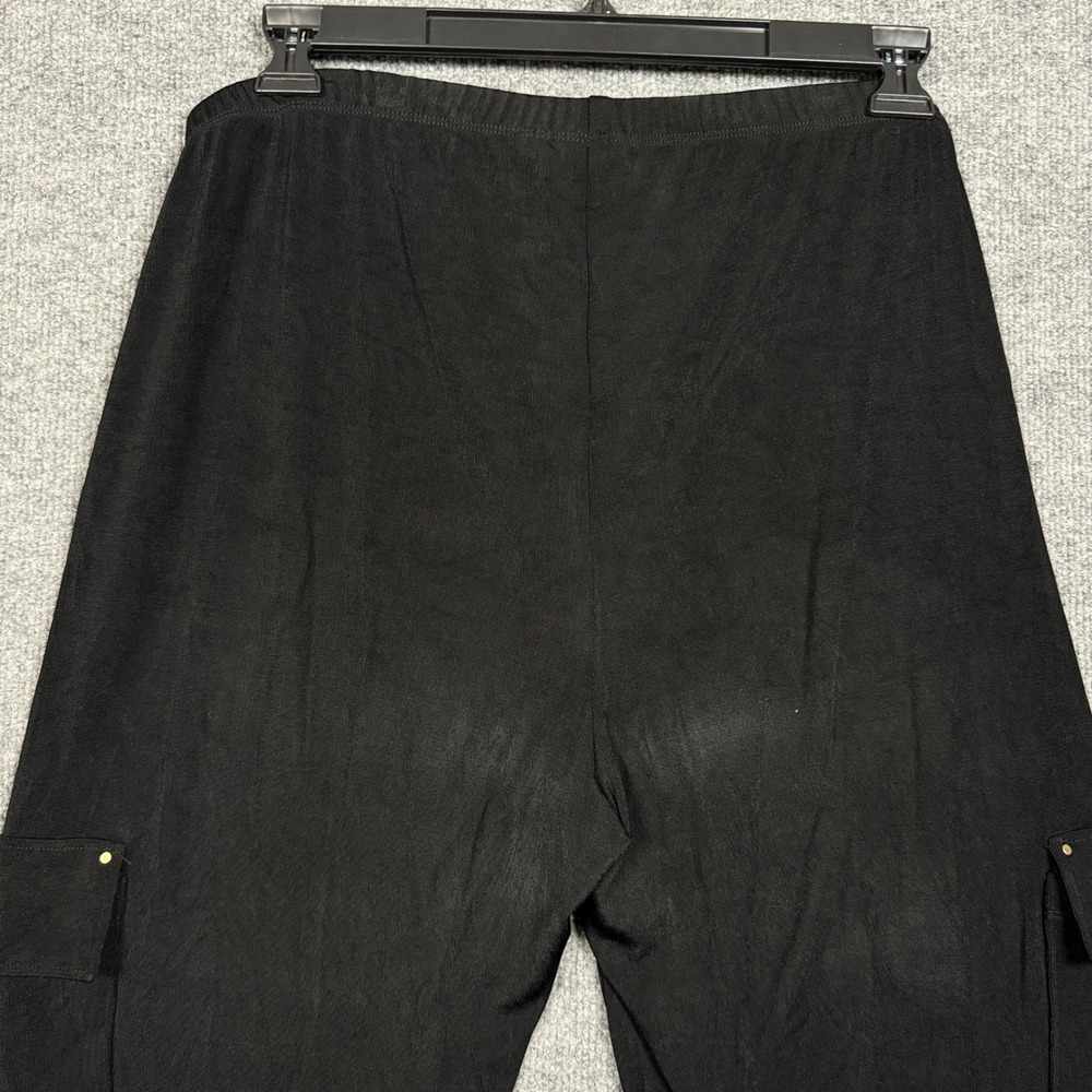 Chico's Travelers Size 3 XL Pants Black Crop Stretch Pull On Casual Capsule - Picture 9 of 11